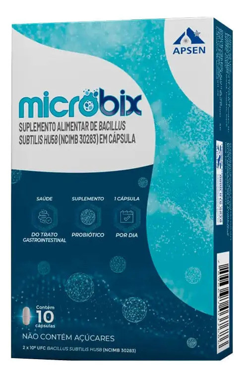 Microbix 10 Cápsulas Sem Sabor