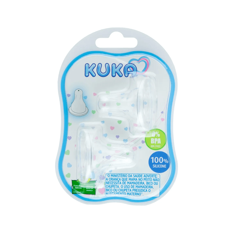 Bico de Mamadeira Kuka Active N2 +4 Meses 2 Unidades