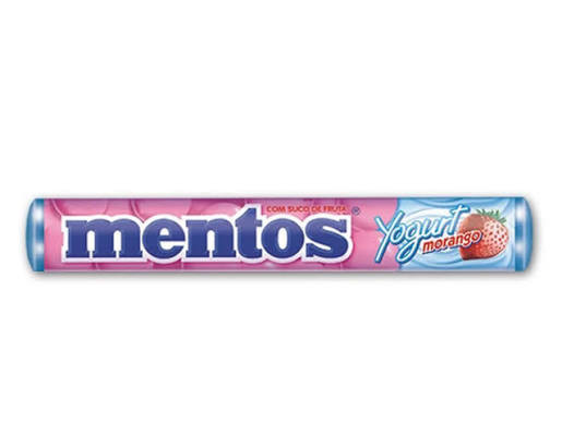 Bala Mentos Stick Sabor Yogurt de Morango 37,5g