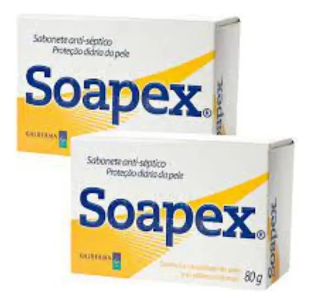 Sabonete Barra Antisséptico Soapex Caixa 80g