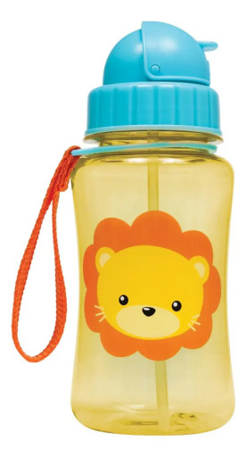 Garrafinha Animal Fun Leão Bpa Free 400ml Buba