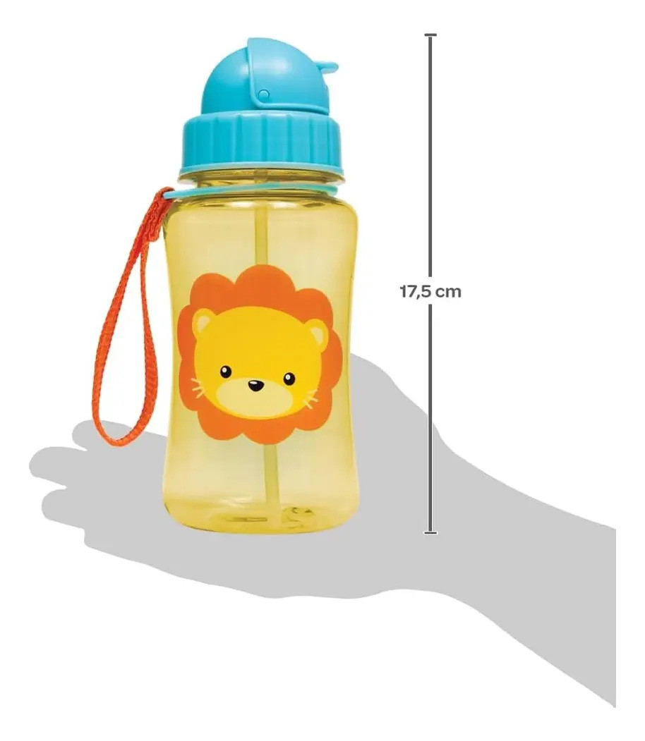 Garrafinha Animal Fun Leão Bpa Free 400ml Buba