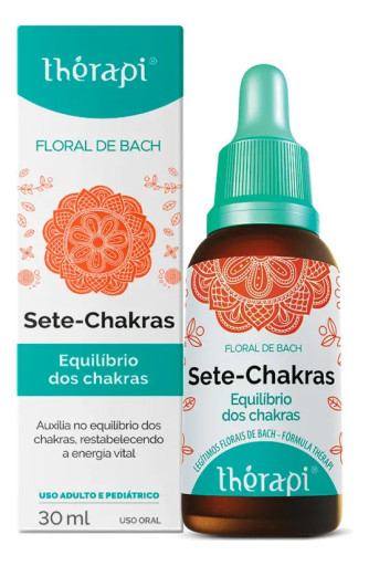 Floral Sete Chakras 30ml Therapi Vegano sem Glúten