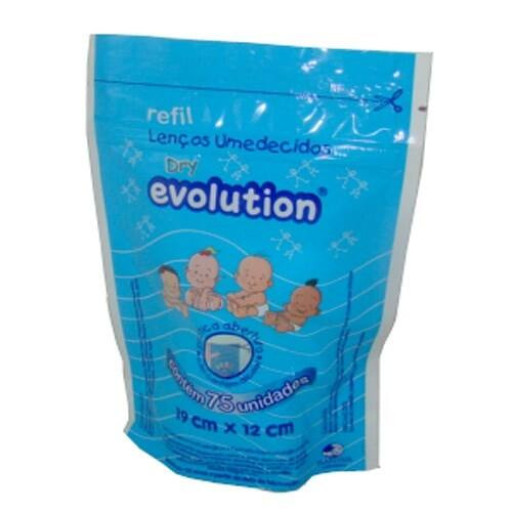 Lenços Umedecidos Dry Evolution Refil 75 un