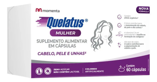 Mineral/Vitamina Momenta Quelatus Mulher em cápsula Sem sabor de 60 un
